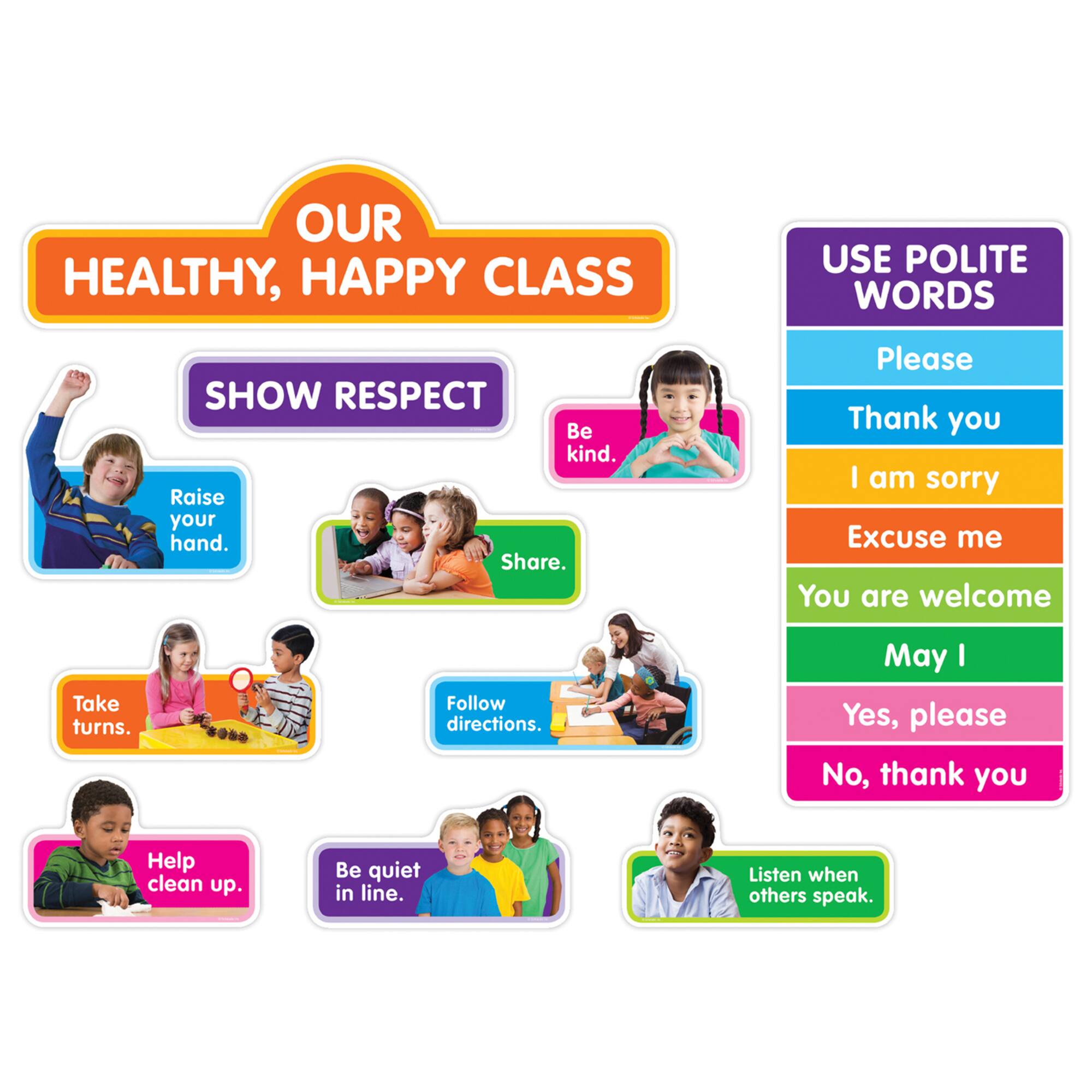 Scholastic® Our Healthy Happy Class Bulletin Board Set